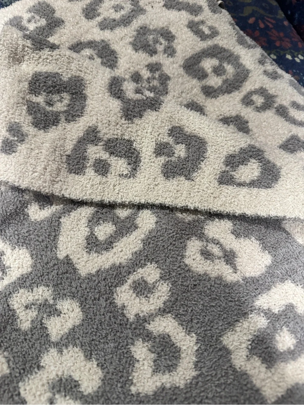 Catherines Gray & Cream Leopard Print Throw Blanket